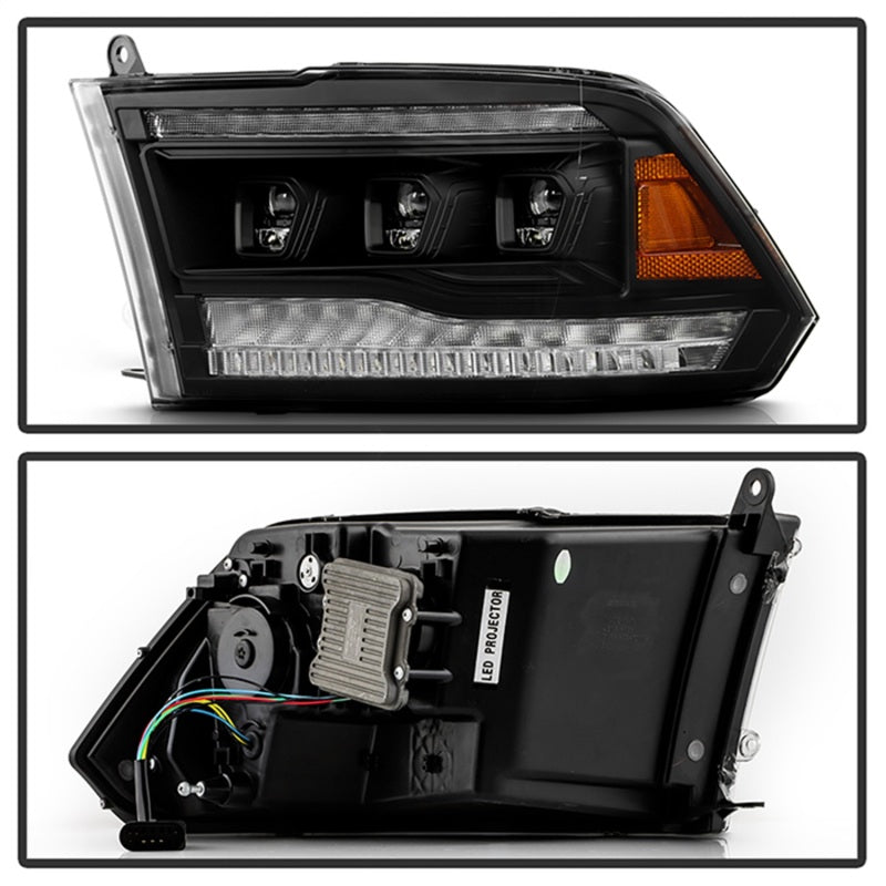 Phares de projecteur Spyder 13-18 Dodge RAM 1500 / 13-19 RAM 2500/3500