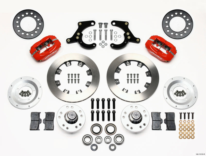 Wilwood Forged Dynalite Front Kit 11.75in Red 55-57 Chevy