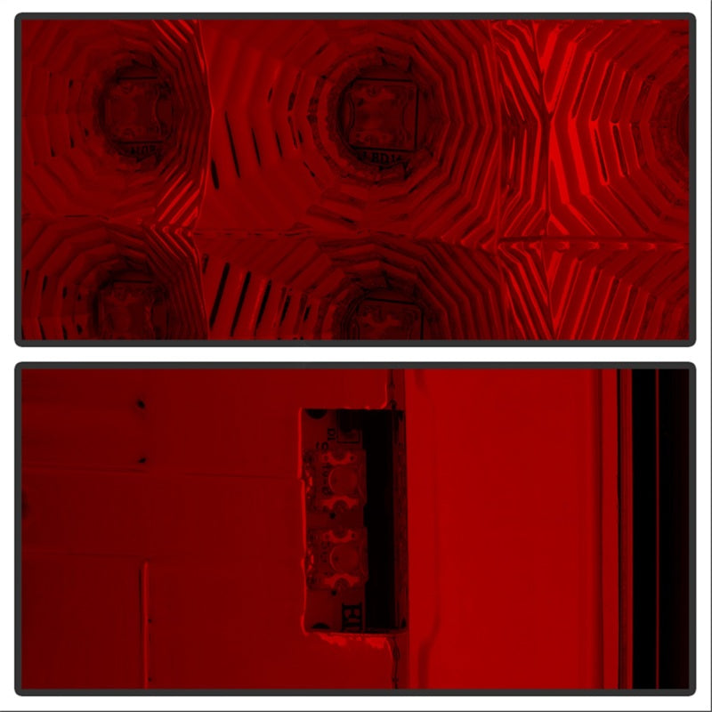 Feux arrière à LED Spyder Chevy Suburban/GMC Yukon/Yukon Denali 07-14 Rouge transparent ALT-YD-CSUB07-LED-RC