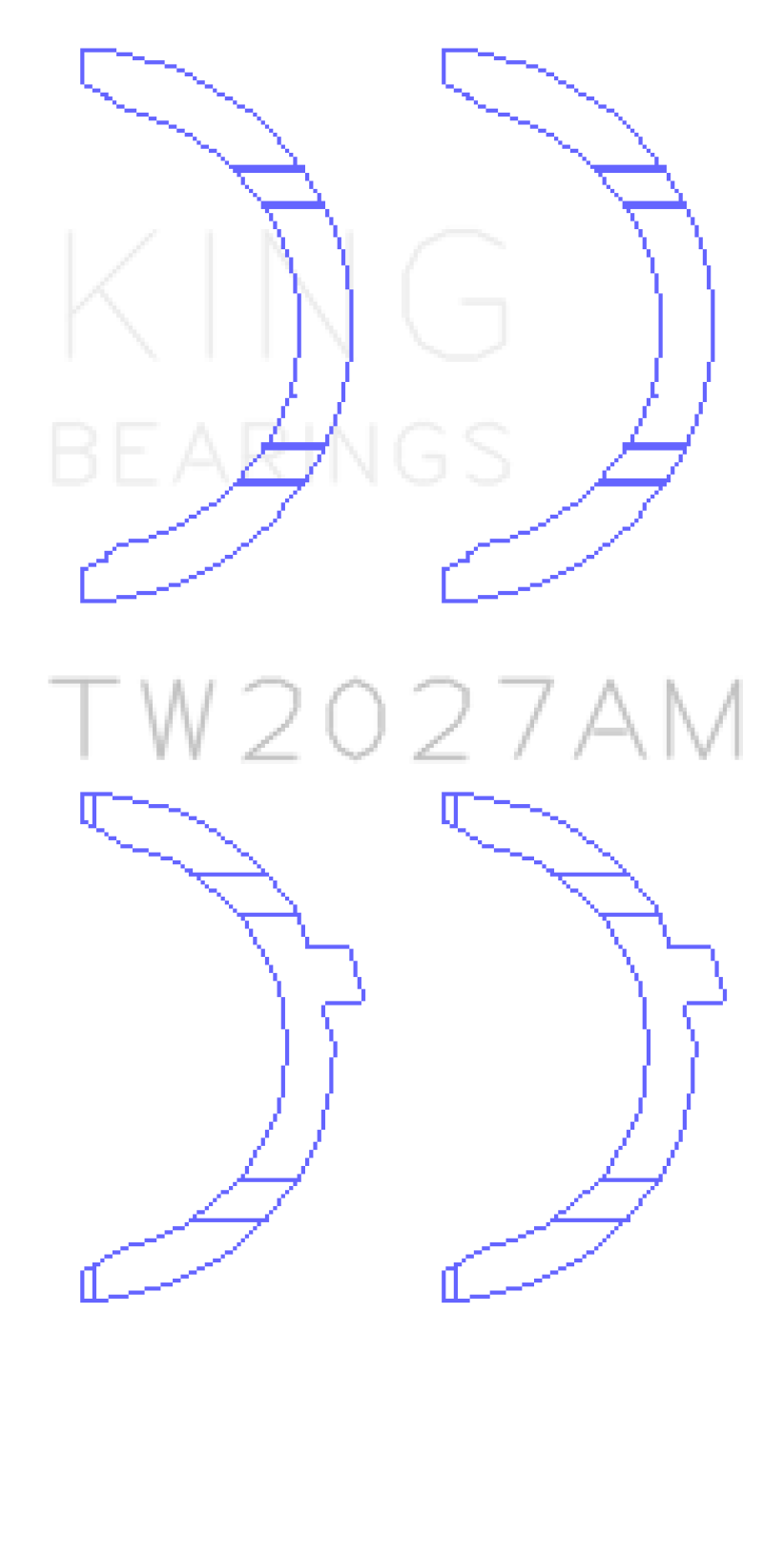 Ensemble de rondelles de butée King AUDI AAH, BUG, ​​CCWA, CTBA