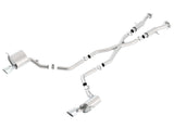 Échappement Catback à double sortie ronde roulée Borla 2015 Jeep Grand Cherokee SRT8 ATAK