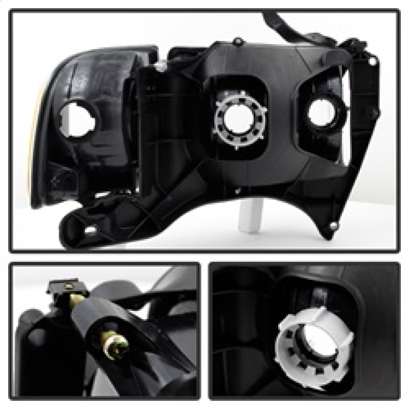 xTune Dodge Ram Sport Model Only 1999-2002 OEM Headlights Smoked HD-JH-DR99-SP-SM