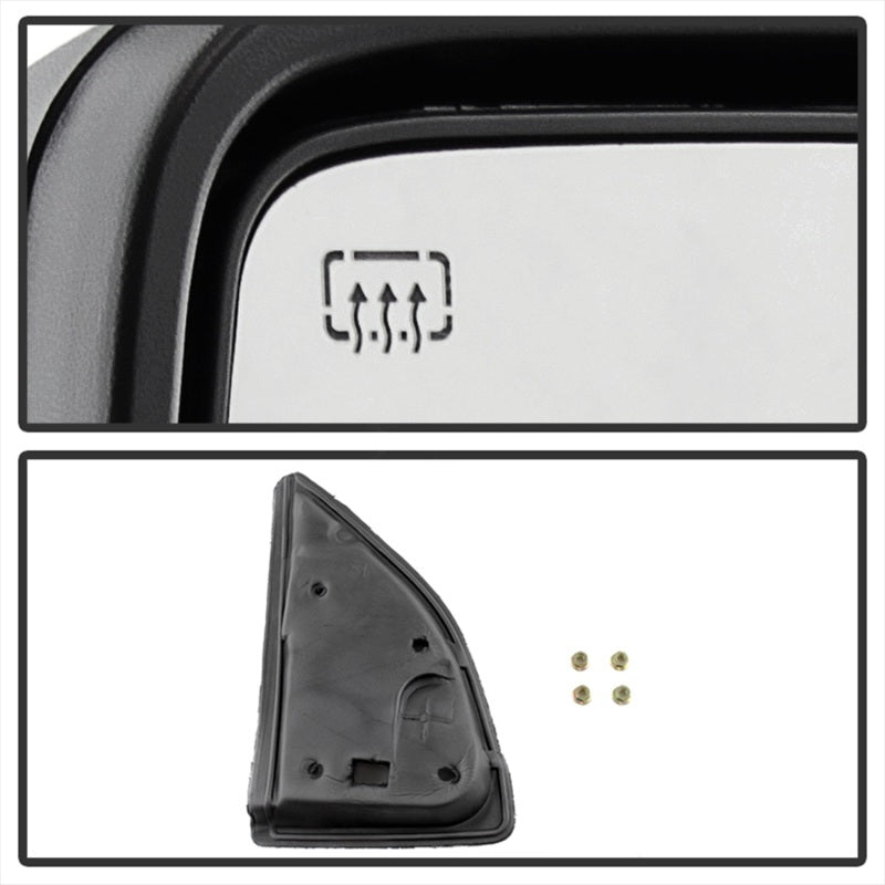 xTune Ford Superduty 08-15 L&R Extendable Power Heated Adjust Mirror Amber MIR-FDSD08S-PW-AM-SET