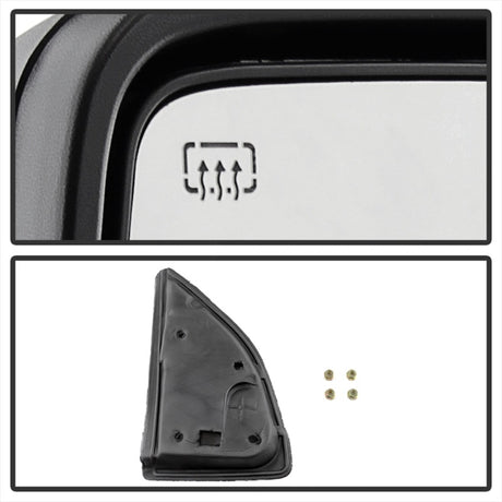 xTune Ford Superduty 08-15 L&R Extendable Power Heated Adjust Mirror Amber MIR-FDSD08S-PW-AM-SET