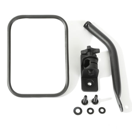 Rétroviseur rectangulaire texturé noir à dégagement rapide Rugged Ridge 97-18 Jeep Wrangler