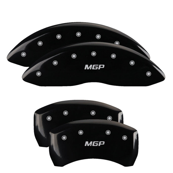 MGP 4 Caliper Covers Engraved Front & Rear Crossfire Black finish silver ch