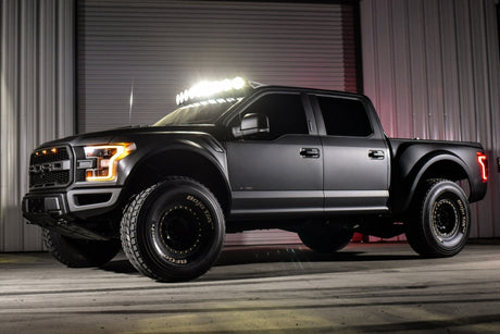 Barre lumineuse suspendue à DEL KC HiLiTES 17-18 Ford Raptor 57 po Pro6 Gravity à 9 lampes et faisceau combiné de 180 W