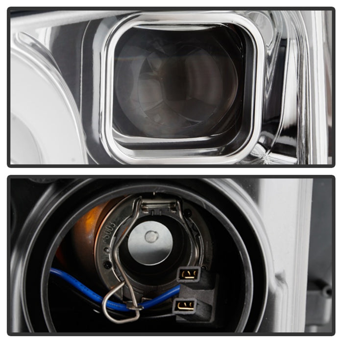 Phares de projecteur Spyder Signature Ford F150 18-19 (modèle halogène) - Chrome (PRO-YD-FF15018-LB-C)