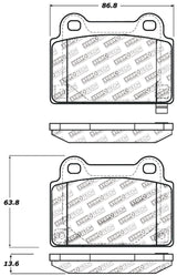 Plaquettes de frein arrière StopTech Performance 08+ Mitsubishi Evolution X