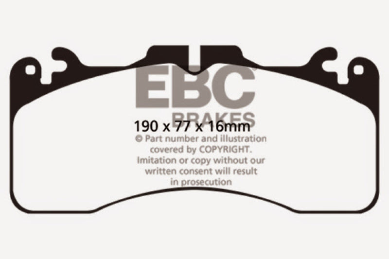 Plaquettes de frein avant EBC 09+ Lexus LS460 4.6 Sport Yellowstuff