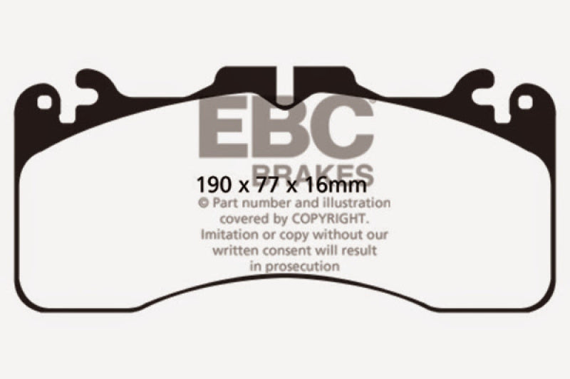 EBC 09+ Lexus LS460 4.6 Sport Greenstuff Front Brake Pads