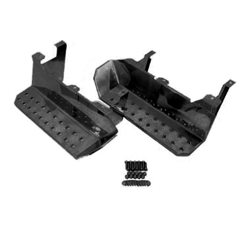 Marchepieds latéraux Omix noir semi-brillant - 76-86 Jeep CJ