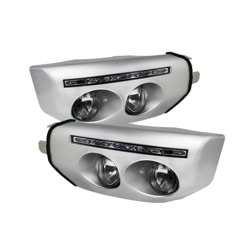 Spyder Toyota FJ Cruiser 07-14 Fog Lights W LED Daytime Running Lights w/swch- Clear FL-DRL-TFJ07-C