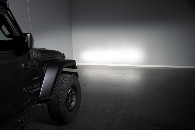 Kit de barre lumineuse de calandre Diode Dynamics pour Jeep JL SS5 à 4 modules CrossLink Pro - Combo jaune