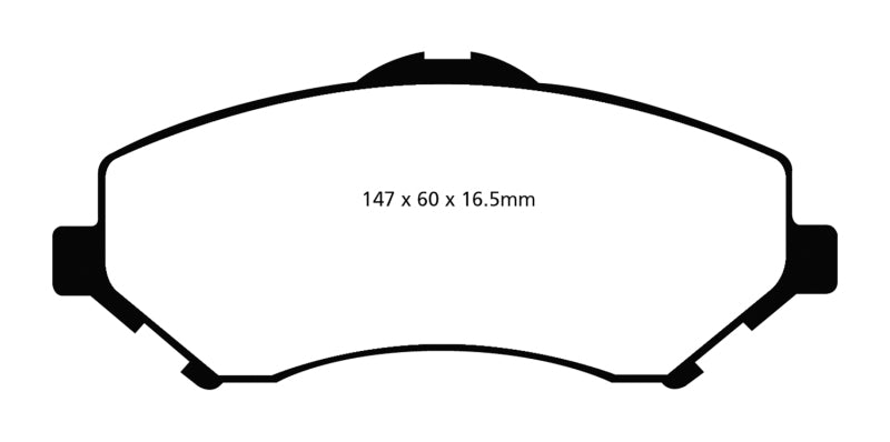 Plaquettes de frein avant EBC 08-11 Chrysler Town &amp; Country 3.3 Ultimax2