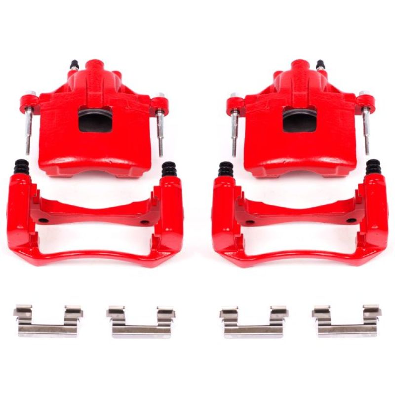 Étriers avant rouges Power Stop 00-05 Buick LeSabre avec supports - Paire