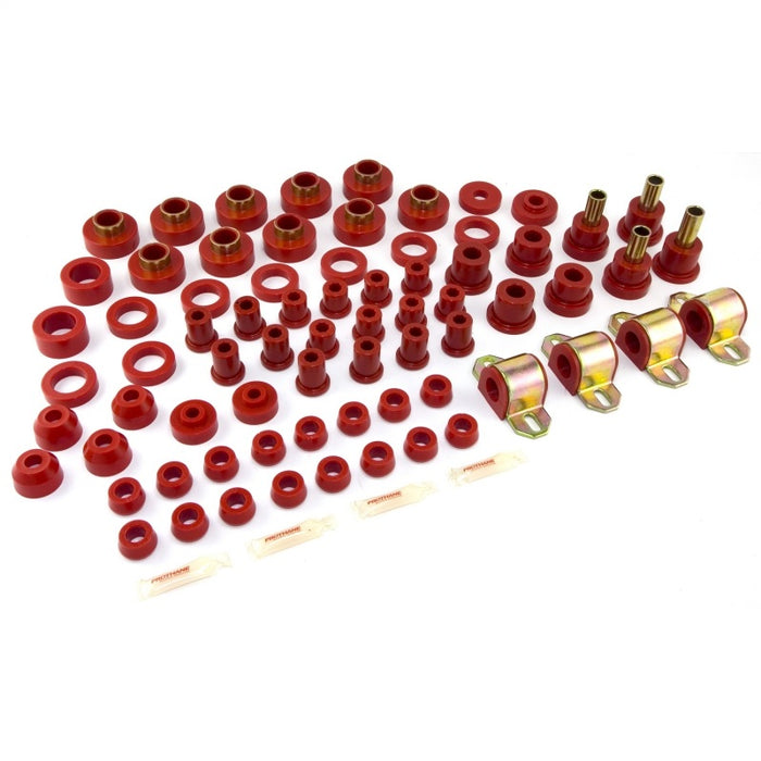 Kit de bagues en polyuréthane Rugged Ridge Rouge 80-86 CJ