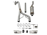 Échappement aFe Rebel Series CB 2,5 pouces à double sortie centrale SS avec embout poli 07-15 Jeep Wrangler 3,6 L/3,8 L V6