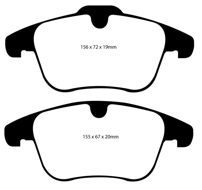 Plaquettes de frein avant EBC 07-12 Land Rover LR2 3.2 Ultimax2