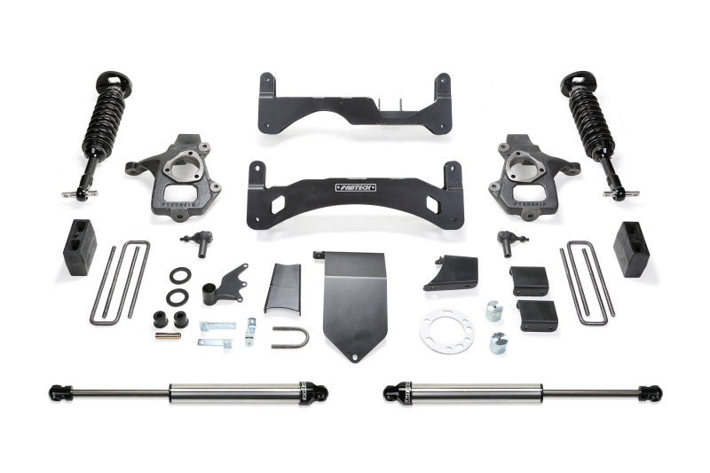 Fabtech 14-18 GM C/K1500 P/U avec système de perforation UCA 6 po en acier forgé OE G2 avec Dl 2,5 et 2,25