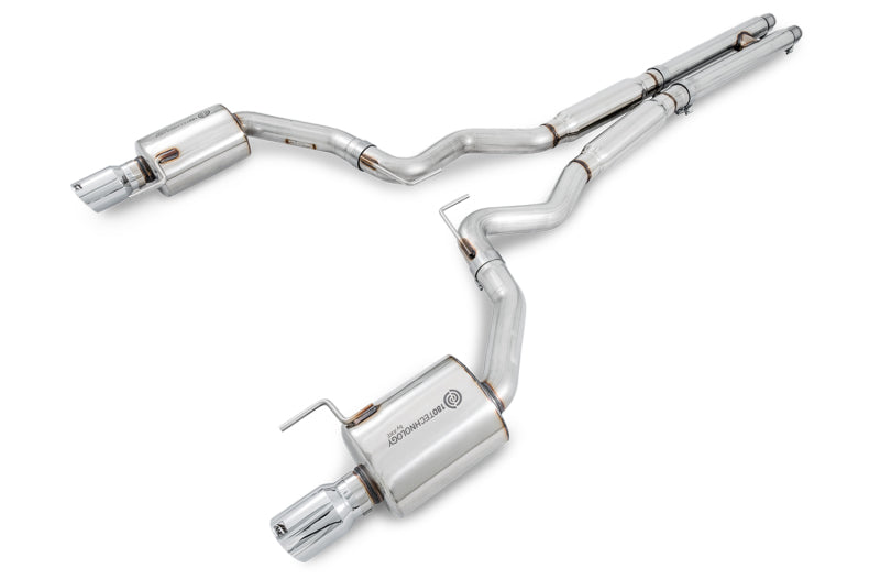 Échappement Cat-back AWE Tuning S550 Mustang GT - Édition Touring (embouts chromés argentés)