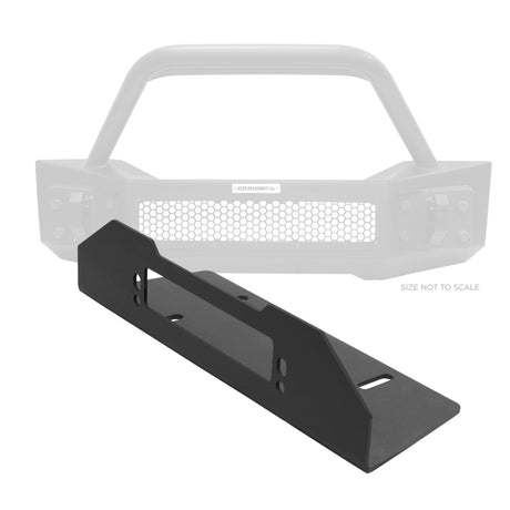 Plaque de montage de guide-câble de pare-chocs Go Rhino 07-20 Jeep Wrangler JL/JLU/JK/JKU/Gladiator JT Trailline