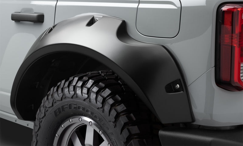 Élargisseurs de toit style poche Bushwacker 2021+ Ford Bronco 4 portes 4 pièces - Noir