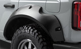 Élargisseurs de toit style poche Bushwacker 2021+ Ford Bronco 4 portes 4 pièces - Noir