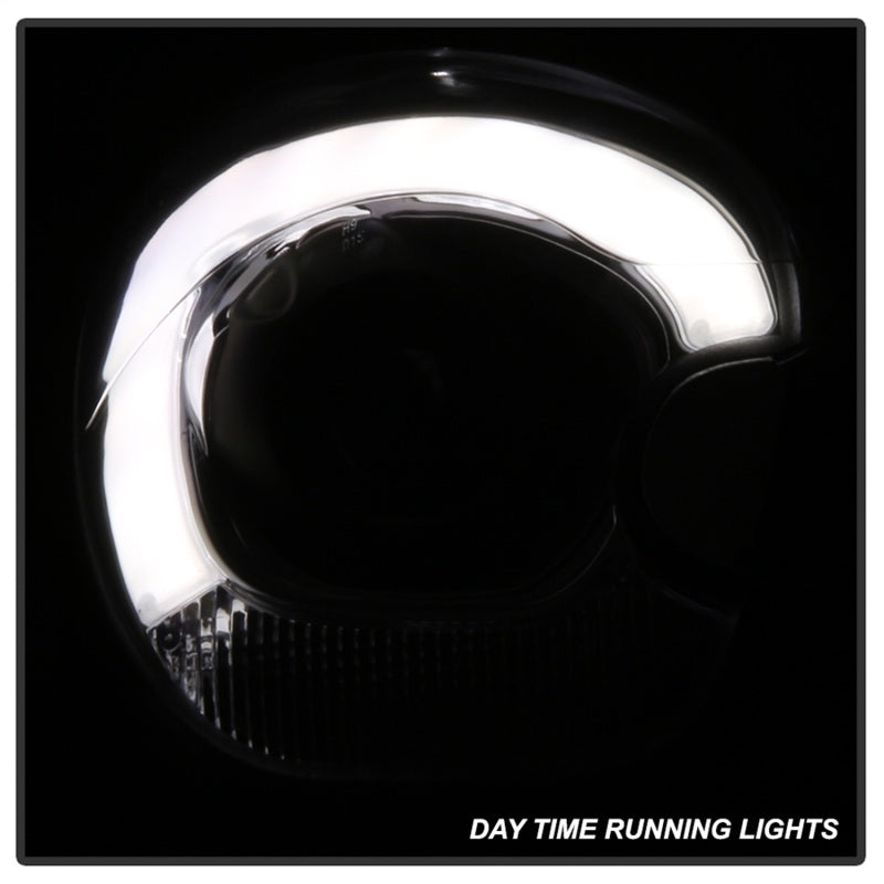 Phares Spyder Mini Cooper Countryman 11-15 - Modèle halogène uniquement - Noir PRO-YD-MCO11-DRL-BK