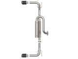 aFe 19-22 Mazda 3 L4 2.5L Takeda 3 pouces à 2-1/2 pouces 304 SS échappement arrière avec embout en fibre de carbone