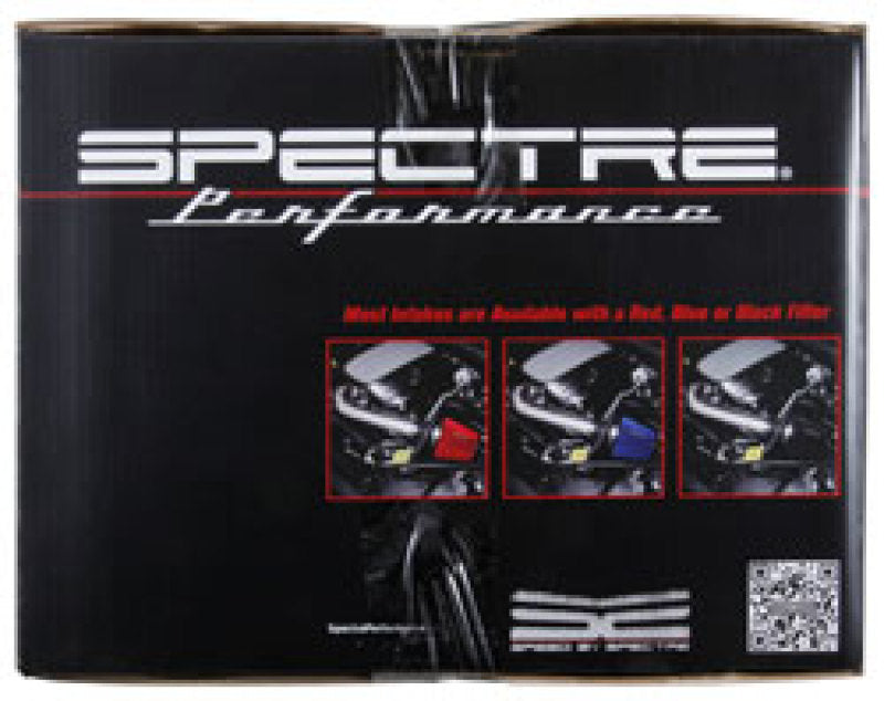 Kit d'admission d'air Spectre 09-12 GM Truck V8-4.8/5.3/6.0LF/I - Poli avec filtre rouge