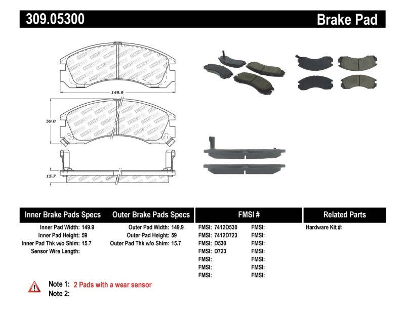 StopTech Performance Eagle Talon 93-99 4WD / Mitsubishi Diamante 92-04 / Mitsubishi Eclipse 6/92-99