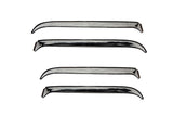 Déflecteurs de vitres avant et arrière AVS 87-98 Ford F-250 Super Duty Ventshade 4 pièces - Acier inoxydable