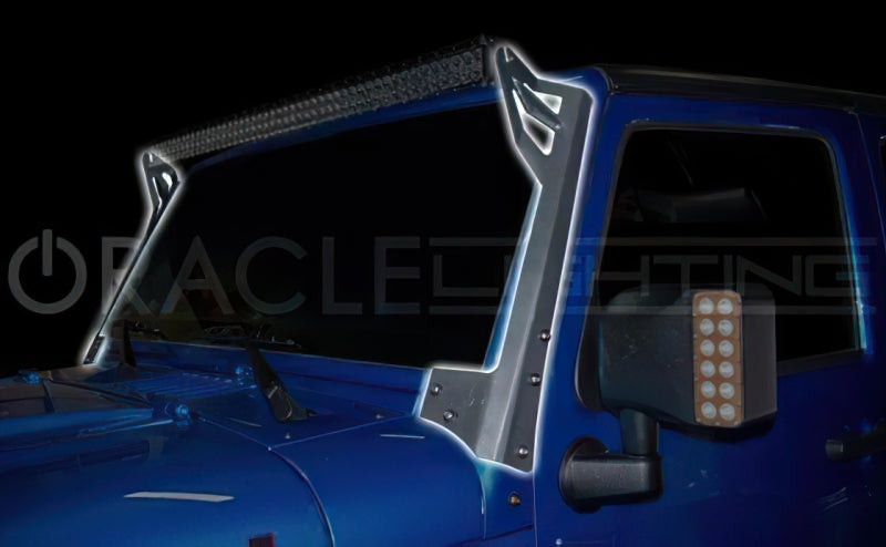 Supports de pare-brise supérieurs Oracle Jeep JK/combinaison d'éclairage VOIR LA GARANTIE