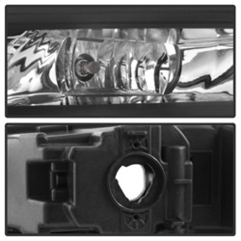 Feux antibrouillard OEM Spyder 17-18 Ford Fusion avec interrupteur et couvercle - Transparent (FL-FFUS17-C)