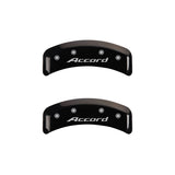 Couvre-étriers MGP 4 gravés avant Accord gravés arrière Accord finition noire argent ch