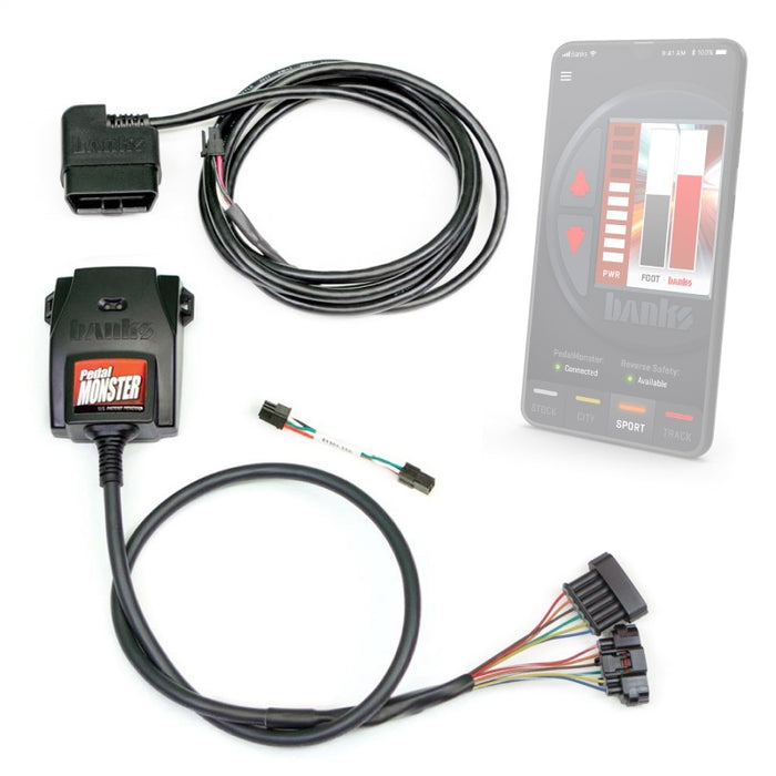 Kit Monster Power Pedal de Banks (autonome) - Molex MX64 - 6 voies - À utiliser avec un téléphone