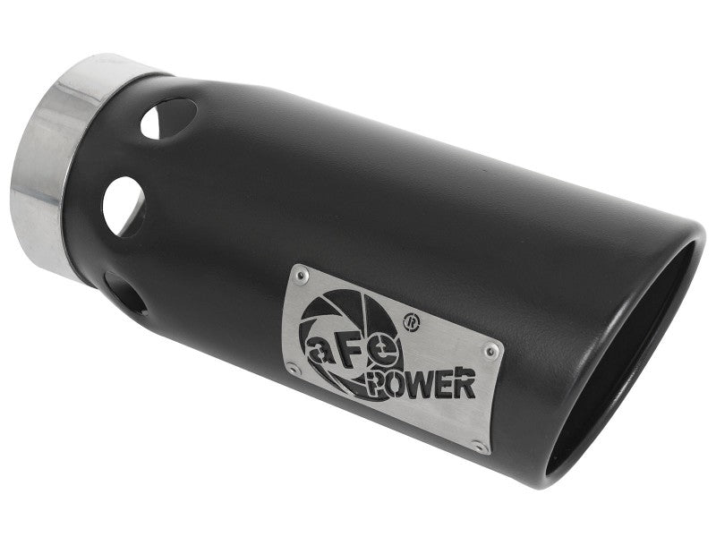 aFe LARGE BORE HD 3 pouces 409-SS DPF-Échappement arrière avec embout noir 14-18 RAM 1500 EcoDiesel V6-3.0L (td)