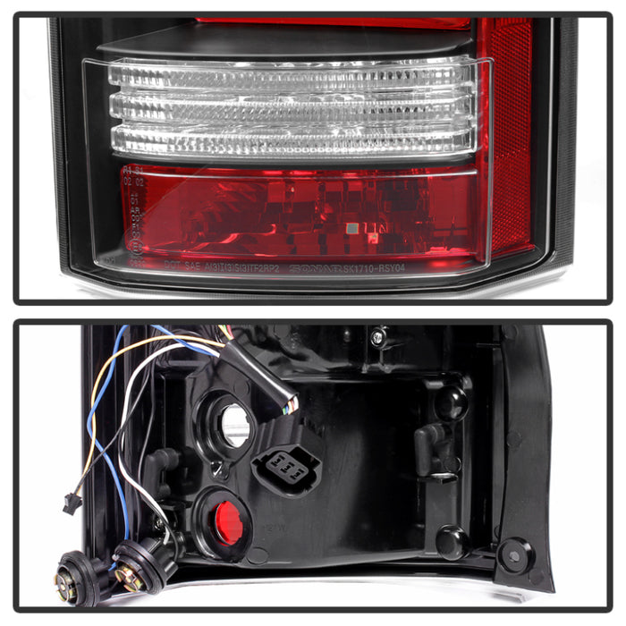 Barre lumineuse LED arrière Spyder Land Rover Discovery LR4 10-14 Noir ALT-YD-LRDLR410-LBLED-BK