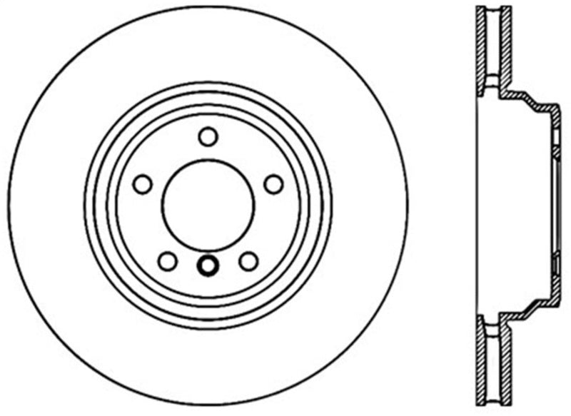 Disque de frein sport fendu cryogénique avant gauche StopTech 07-12 pour BMW 335i