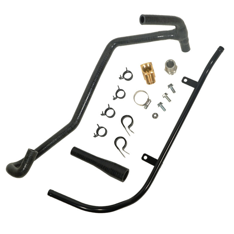 Kit de relocalisation du tube de liquide de refroidissement du turbocompresseur BD Diesel 03-05 Dodge Cummins (5,9 L) Howler