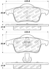 Plaquettes de frein arrière StopTech Performance 01-09 Volvo S60 / 99-00 S70 / 99-06 S80 / 99-07 V70/V70R