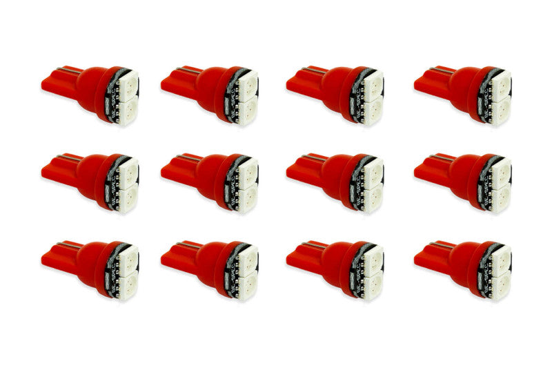 Ampoule LED SMD2 Diode Dynamics 194 - Rouge Lot de 12