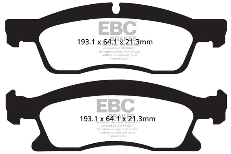 Plaquettes de frein avant EBC 13+ Dodge Durango 5.7 Ultimax2