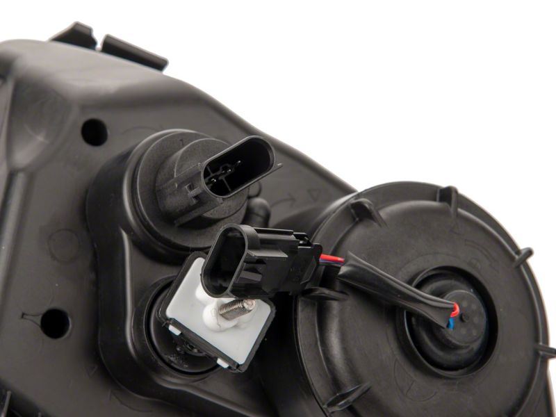 Phares de projecteur à LED Raxiom 10-12 Ford Mustang SEQL, clignotants - Boîtier noir (lentille transparente)