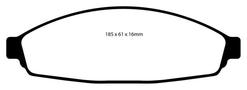 Plaquettes de frein avant EBC 03+ Ford Crown Victoria 4.6 Redstuff