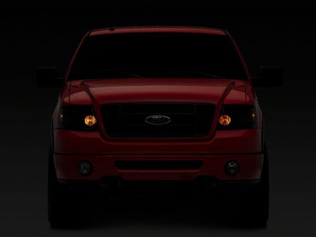 Phares de rechange de style OEM de la série Axial de Raxiom 04-08 Ford F-150 - Boîtier chromé - Lentille fumée