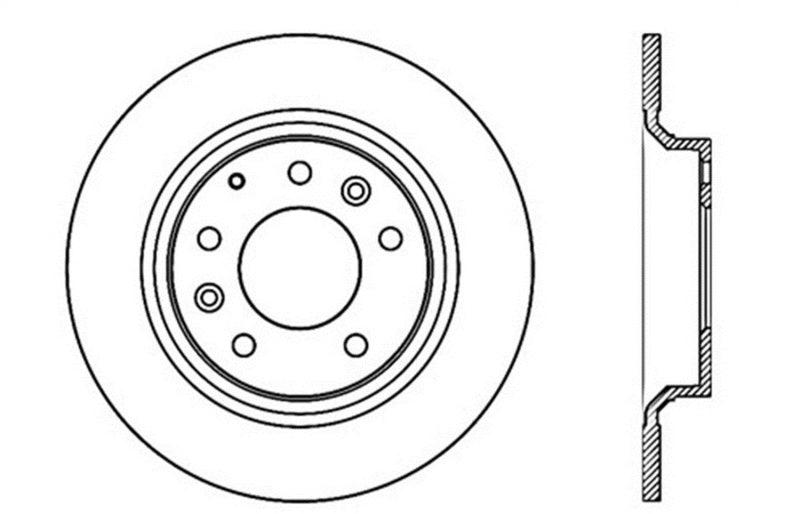 Disque de frein arrière gauche percé StopTech 06-10 Ford Fusion / 06-10 Mazda Miata MX-5 / 03-09 Mazda 6