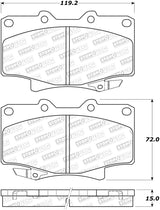 StopTech 90-92 Toyota Land Cruiser Sport Performance Front Brake Pads