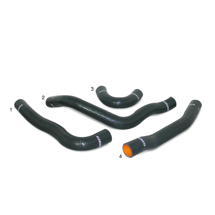 Kit de durites en silicone noir Mishimoto Mitsubishi EVO X